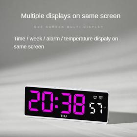 Horloge Électronique Multifonctionnelle avec Affichage de la Température – ساعة إلكترونية متعددة الوظائف مع عرض درجة الحرارة