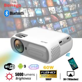 Borrego Projector Smart 1 Android 9.0 Bluetooth Projection technology 3.5inch LCD TFT display