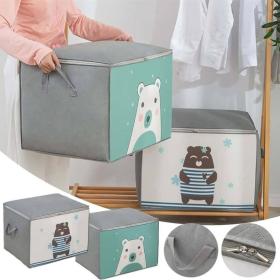 Pack 2 Sac de rangement Pliable pour vêtements à motifs de dessins animés Grande capacité - طقم2 قطع حقيبة تخزين ذات سعة كبيرة لللحاف والملابس