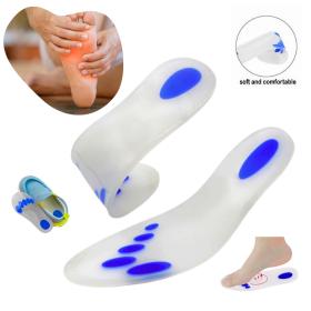Paire de semelles en silicone souple coussinet complet pour les pieds