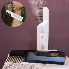 Brûleur d’encens électronique avec peignes à cheveux – Ramadan Bukhoon