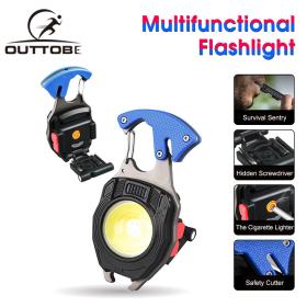 lampe de poche multifonctionnelle étanche Rechargeable à LED en alliage d'aluminium